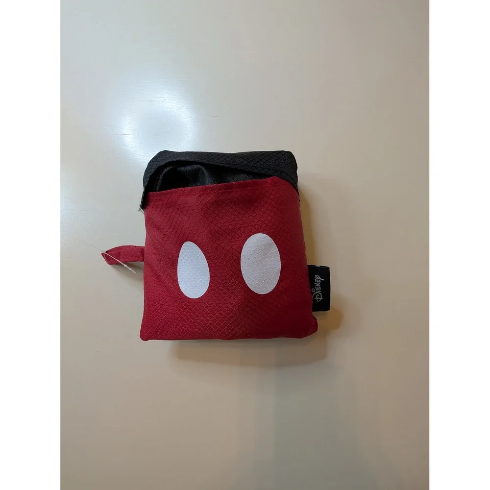 Disney Mickey Mouse Foldable Reusable Beach Picnic‎ Blanket W/ Weights Red Black